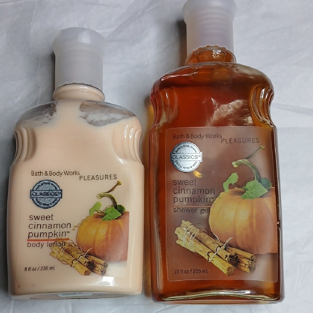 Bath & Body Works Sweet Cinnamon Pumpkin Lotion and Gel Duo-Retired!